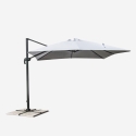 Vierkante zweefparasol 3x3m met zijarm en aluminium structuur Paradise Catalogus