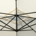 Parasol de jardin déporté 3.5 m carré bras en aluminium Copenaghen 