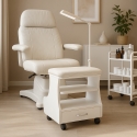 Repose-pieds pédicure esthétique avec coussin tiroir et 4 roues Kaekoon Réductions