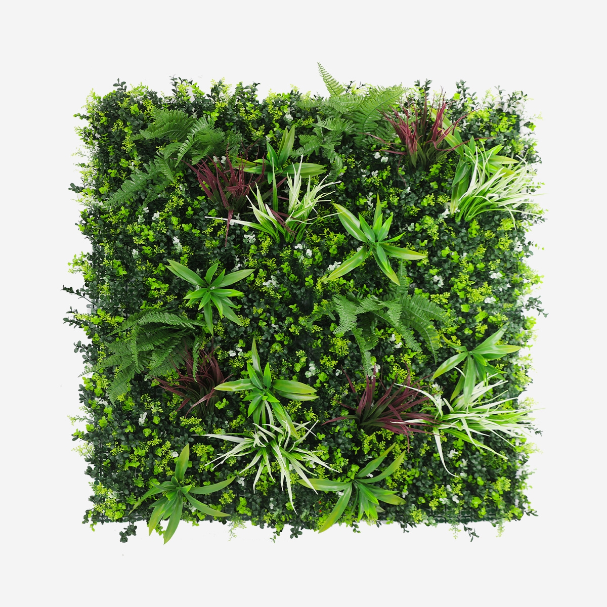 Kunsthaag 100x100 cm met realistische 3D planten Briux Aanbieding