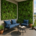 Kunsthaag 100x100 cm met realistische 3D planten Briux Verkoop