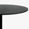 Moderne ronde zwarte Goblet stijl eettafel 120cm Blackwood+ Kortingen