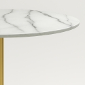 Ronde Goblet tafel 80cm klassieke stijl gouden marmereffect Monika Catalogus