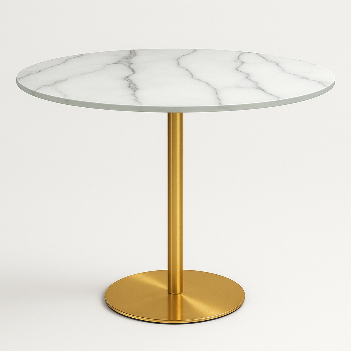Ronde Goblet tafel 80cm klassieke stijl gouden marmereffect Monika Aanbieding