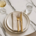 Ronde Goblet tafel 80cm klassieke stijl gouden marmereffect Monika Afmetingen