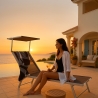 2 transats de plage bains de soleil en aluminium Santorini Limited Edition Remises