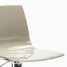 Tabouret de bar et cuisine pied acier chromé réglable en hauteur Grand Soleil Imola 