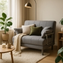 Fauteuil convertible lit convertible en tissu Deborah Twin 