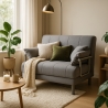 Fauteuil convertible lit convertible en tissu Deborah Twin 