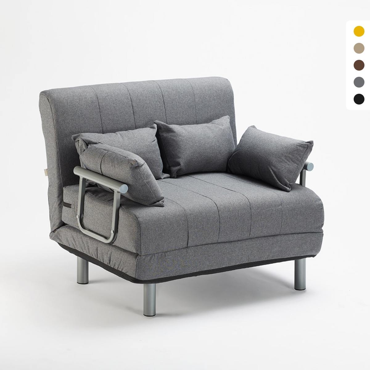Fauteuil convertible lit convertible en tissu Deborah Twin 