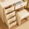 Make-up tafel Clara met spiegel in hartvorm en kruk Prijs