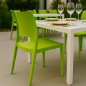 Moderne stapelbare stoelen in polypropyleen voor thuis en horeca Paris Kortingen