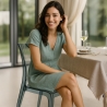 Chaise salle à manger bar transparent empilable Cristal Light polycarbonate Grand Soleil Design Remises
