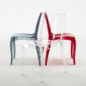 Lot de 18 Chaises Cristal Light Grand Soleil Transparent promo offre pour Bar café 