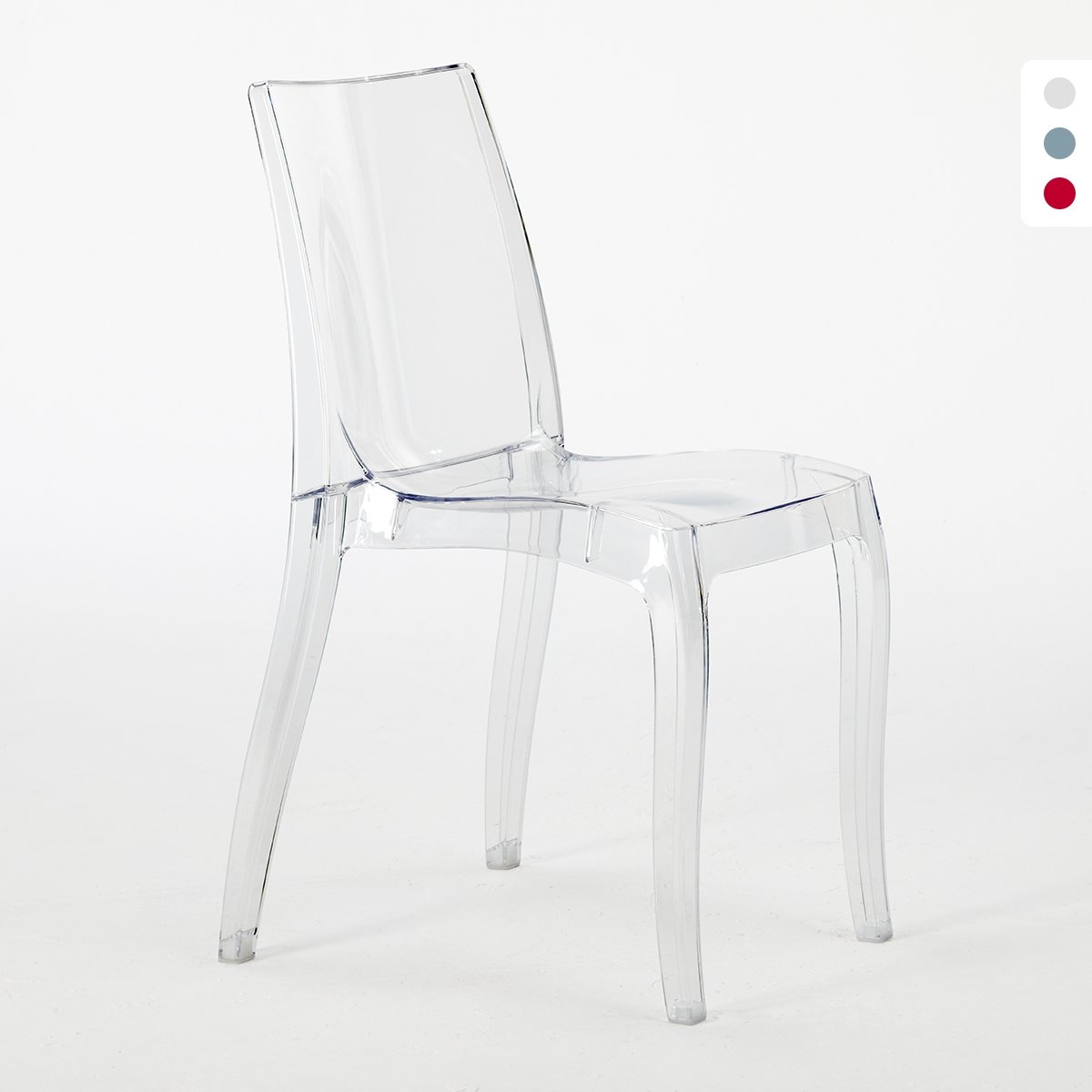 Lot de 18 Chaises Cristal Light Grand Soleil Transparent promo offre pour Bar café Promotion