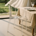 Lot de 18 Chaises Cristal Light Grand Soleil Transparent promo offre pour Bar café Modèle