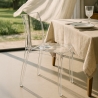 Lot de 18 Chaises Cristal Light Grand Soleil Transparent promo offre pour Bar café Modèle