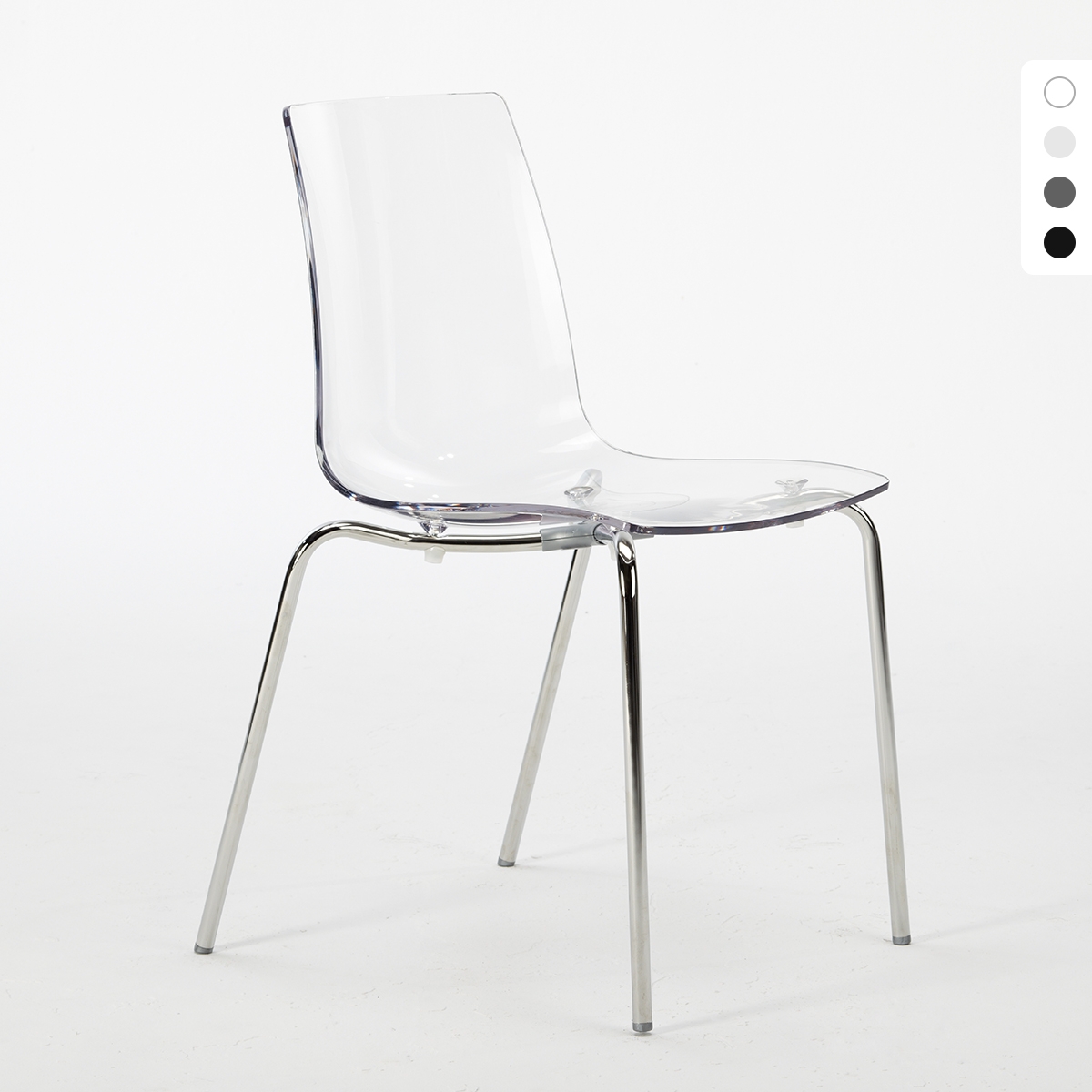 Chaise avec pieds en acier empilable pour bar et cuisine Lollipop Grand Soleil Promotion