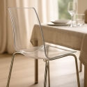 Chaise avec pieds en acier empilable pour bar et cuisine Lollipop Grand Soleil Catalogue
