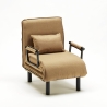 Fauteuil convertible 1 place chauffeuse en tissu Deborah 