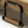 Fauteuil convertible 1 place chauffeuse en tissu Deborah 