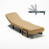 Fauteuil convertible 1 place chauffeuse en tissu Deborah 