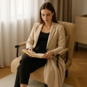 Fauteuil convertible 1 place chauffeuse en tissu Deborah Catalogue