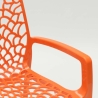 Chaise en polypropylène accoudoirs jardin café Grand Soleil Gruvyer Arm 