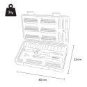 Valise de clés à douille, tournevis à cliquet et clés Allen 169 pièces Fx Catalogue