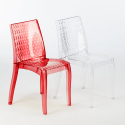 18 Chaises Hypnotic Grand Soleil Glacier transparentes offre stock Bar Restaurant Modèle