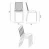 18 Chaises Hypnotic Grand Soleil Glacier transparentes offre stock Bar Restaurant Caractéristiques