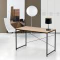 Industrieel bureau 150x60cm van hout en staal Wootop Aanbieding