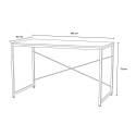 Industrieel bureau 150x60cm van hout en staal Wootop Voorraad