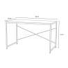 Industrieel bureau 150x60cm van hout en staal Wootop Voorraad