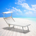 20 Bain de soleil professionels lits de plage transats aluminum Italia