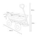 Chariot de jardin pliante bois herbe et liquides 380 Kg Parcheron Catalogue