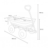 Chariot de jardin pliante bois herbe et liquides 380 Kg Parcheron Catalogue