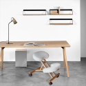 Chaise de bureau ergonomique siège assis-genoux en bois Balancewood Remises