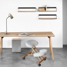 Ergonomische kniestoel van hout en kunstleer bureaustoel Balancewood  Korting