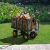 Chariot de jardin pour le transport de l'herbe et bois 400kg Shire Vente