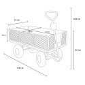 Chariot de jardin pour le transport de l'herbe et bois 400kg Shire Modèle