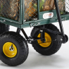 Tuinwagen Shire voor het transport van hout en gras tot 400kg Aanbod