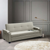 Canapé convertible 2 places clic-clac inclinable en similicuir Ambra Vente