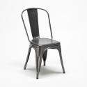 chaise industrielle en acier et métal pour cuisine et bars steel one 