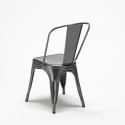 chaise industrielle en acier et métal pour cuisine et bars steel one 
