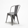 chaise industrielle en acier et métal pour cuisine et bars steel one 