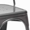 chaise industrielle en acier et métal pour cuisine et bars steel one 