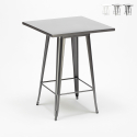 table haute industrielle 60x60 de bar pour tabourets acier et métal nut Catalogue