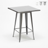 table haute industrielle 60x60 de bar pour tabourets acier et métal nut Catalogue