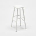Tabouret de bar industriel en métal avec coussin en similicuir Prix